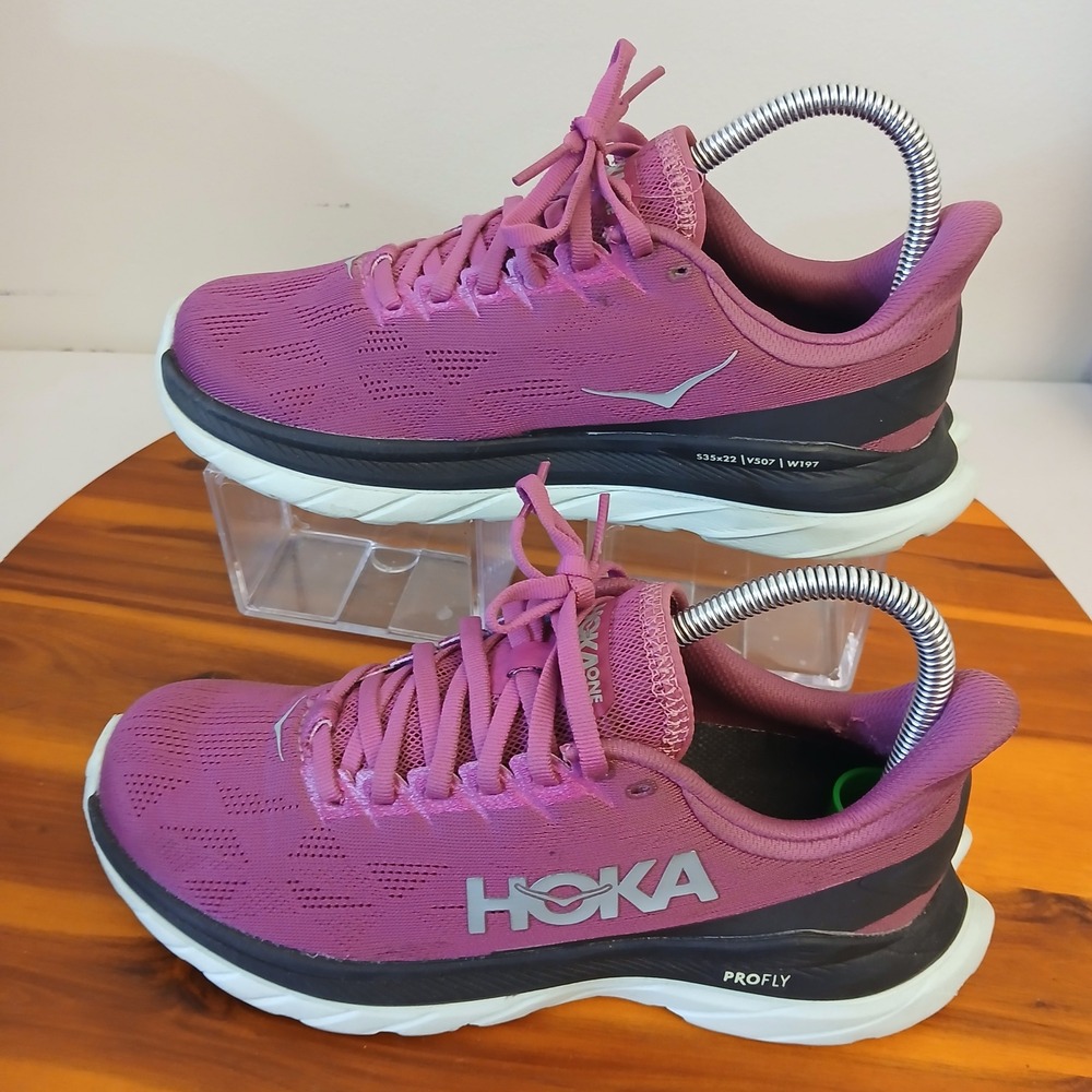 Hoka One One Mach 4 Womens 6.5 Purple Running Shoes Sneakers 1113529 FFBL